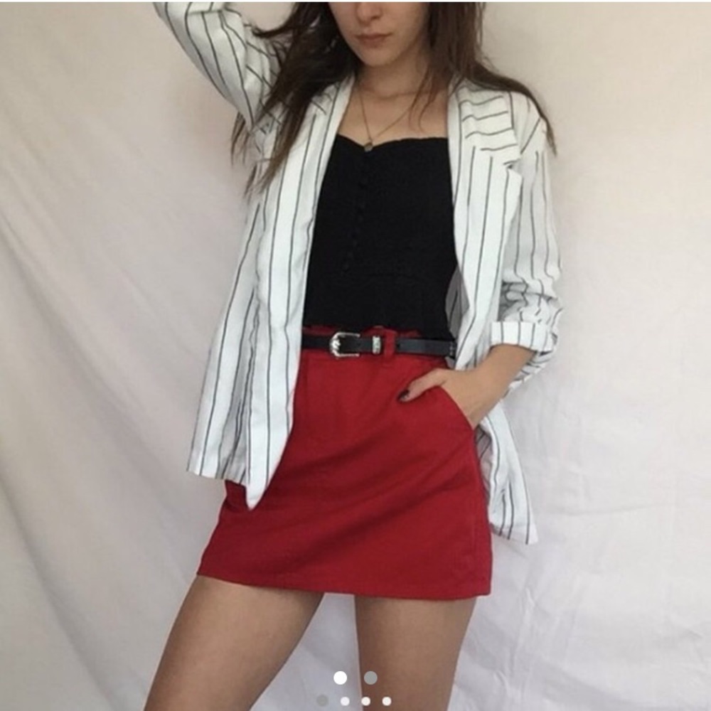 Volcom Red Mini Skirt